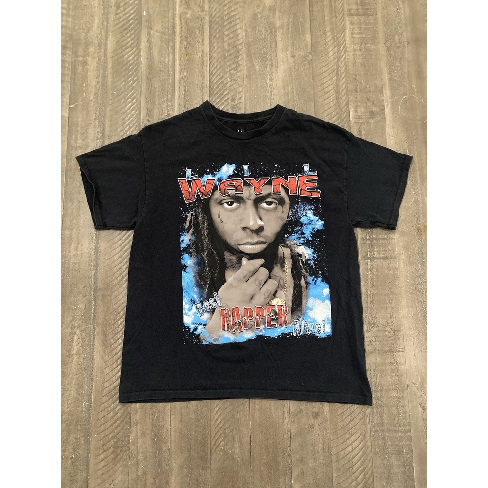 Black Lil Wayne Best Rapper Alive Black Unisex Shirt Adult Tee BS153